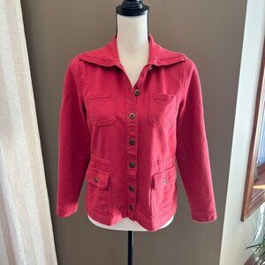 Chaps Light Coral Jacket< great for Spring or Summer outfit, Size Small
